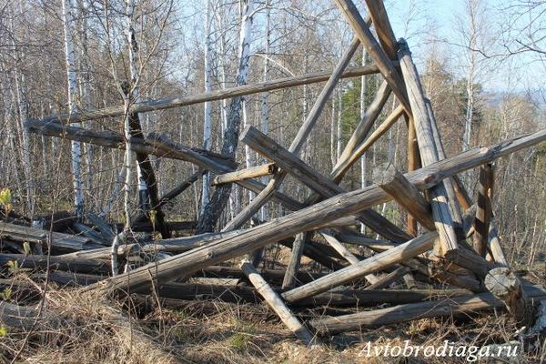 Остатки триангуляционной вышки на вершине горы Теплая. Источник: http://avtobrodiaga.ru/Gora-Teplaia-Cheliabinskaia-oblast