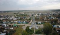 Село Париж. Вид сверху.