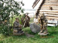 Аквапарк «Сонькина лагуна». Деревянные фигуры.