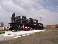 Памятник первому паровозу (г. Магнитогорск). Автор: nord-ursus