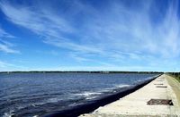 ПО «Маяк». Замыкающая плотина Теченского каскада водоемов.