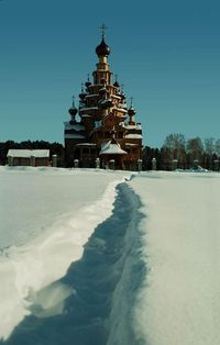 Дорога к храму «Скоропослушница» в с. Верхняя Санарка. 