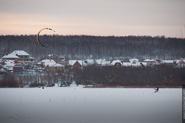 Экстрим на Шершневском водохранилище.  Автор: Евгений Клавдиенко.