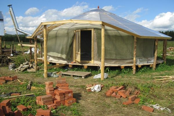 Экопоселение Александровка. Тюркская юрта.
