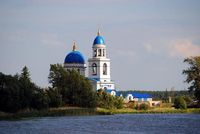 Церковь во имя иконы Божией Матери «Знамение». Село Воскресенское. Автор: Людмила Курлова.