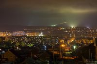 Ночной вид на город Миасс от старой горнолыжки. Автор: Joacim Nordström